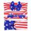 Deshine American Flag Ears Headband Bows For Hair ZX1070