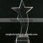 Handshaped Crystal trophy and award with engraving logo