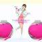Heart -shape two sided silicone canvas shoulder bag