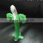 2016 new product cabbage style jade green FDA approved solid silicone funny kids baby teether toys with factory price