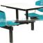 Hot sale ! glass restaurant dining tables and chairs / fiberglass and metal dinning table