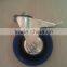 4 inch elastic rubber roller beaing retractable casters