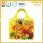 Women daily life reusable printing folding shopping bag