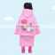 children cute cartoon animal print foldable raincoat with backpack place