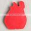 Custom design eco-friendly embossed logo rubber labels for children coat
