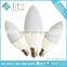 Led Lighting Candle Shape C37 Bulb 5w IC Driver E12 E14 E26 E27 Base CE RoHS Certifications Plastic Plus Aluminium Factory Price