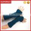 V-409 winter warmer long stretch weave fingerless mitten gloves crochet arm warmer