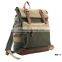 Women vintage waxed canvas hiking backpack