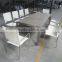 Stainless steel dining chair, rattan stainless steel white chair