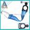 Metal keychain silk screen printing lanyard carabiner hook with strap