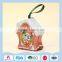 Small house-shape tin box for Christmas trees decoration