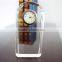 Transparent crystal glass desk clock