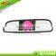 Universal 4:3 Display Ultra Slim Clip On 4.3" Rearview Mirror with 2 video in