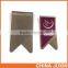 stainless steel paper clip special shape with full color laminated label imprint