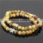 KJL-0041 2015 Fahion Custom Made Stone Bracelet,Gold Tiger Eye Bead Elephant Bracelet