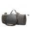 Popular Style Waterproof Nylon Brown with Genuine Leather Roll Shape Long Strap Duffel Bag                        
                                                Quality Choice