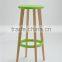 Family high feet bar chair wirh wooden legs