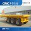 CIMC Triangle Tyre 60 Tons Flatbed Tractor Dump Trailer