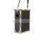 6.5 inch mini portable wooden active battery speaker with rechargeable battery and mic