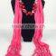 2014 Spring Multicolor long beaded jewelry scarf