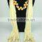 2014 Spring Multicolor long beaded jewelry scarf