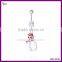 Wholesale Cheap Lovely Snowman Navel Banana Gold Piercing
