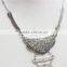 Anti-silver Folk w/ White Seedbead Coral ShellStatement Necklace Satellite Chain Necklace 2016 Fashion Style Wholesale