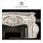 Factory Price Louis XV French Style Carved Marble Fireplace Surround
