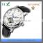 FS FLOWER - Men's Date With Energy Display Chinese Mechanical Movement Watch Leather Band