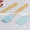 Hot Resistant Kitchen 3-Piece Silicone Spatula/Brush With Rubber Wood Of Baking Tools