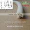 White PVC seal strip for wooden door