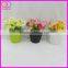 mini artificial plastic flower pot plant