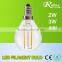 dimmable led filament bulb 2w 3w 4w high brightness Glass bulb
