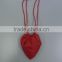Special shape red heart shopping bag foldable bag