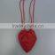Special shape red heart shopping bag foldable bag