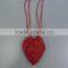 Special shape red heart shopping bag foldable bag