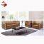 Modern design wine color leather sofa for living room