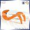 Modern Design Coffee Table Glass Top Fiberglass in high glossy finishing legs