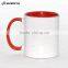 Sunmeta cheap high quality 11oz sublimation coated color coffee mug(SKB-06)