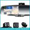 4.3 inch navigation interior mirror monitor with car reverse camera and FM transmitter