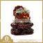 wonderful rainbow jasper crane and lotus carving for home decoration or gift