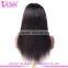 Top quality Brazilian Virgin 18 Inches Human Hair Wig Lace Front Large Stock Natural Black Middle Part Wigs
