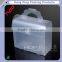 Factory price transparent pp baby shoe box ,pp shoe packaging box with handle