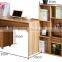 best price home furniture MDF computer desk with bookshelf