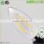 35*119mm Dimmable 4W/2W Clear Glass Led Bulb Filament With E12/E14 Base