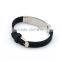 Promotional Silicone Bracelet cheapest mens silicone bracelet stainless steel clasp bracelet