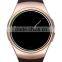 Full Display Round IPS Screen LCD MTK2502C BT4.0 blood pressure monitor watch KW18