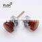 Octagon Shape Amber Interior Door Set Glass Door Handle