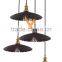 Vintage Rusted Industrial Pendant Lamp Brolly Chandelier Light Filament Metal Hanging Lamp