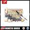 12pcs Portable Travel Makeup Brush Set with pouch